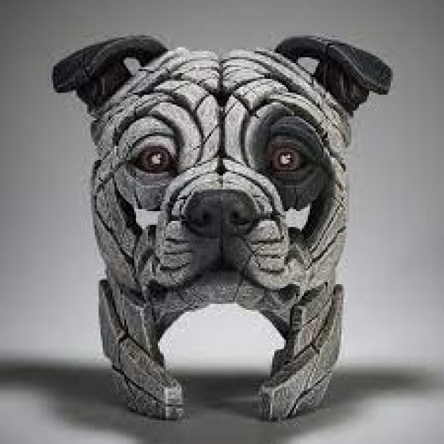 Edge Sculpture Staffordshire Bull Terrier Bust (Patch) Edge Sculpture Staffordshire Bull Terrier Bust (Patch)