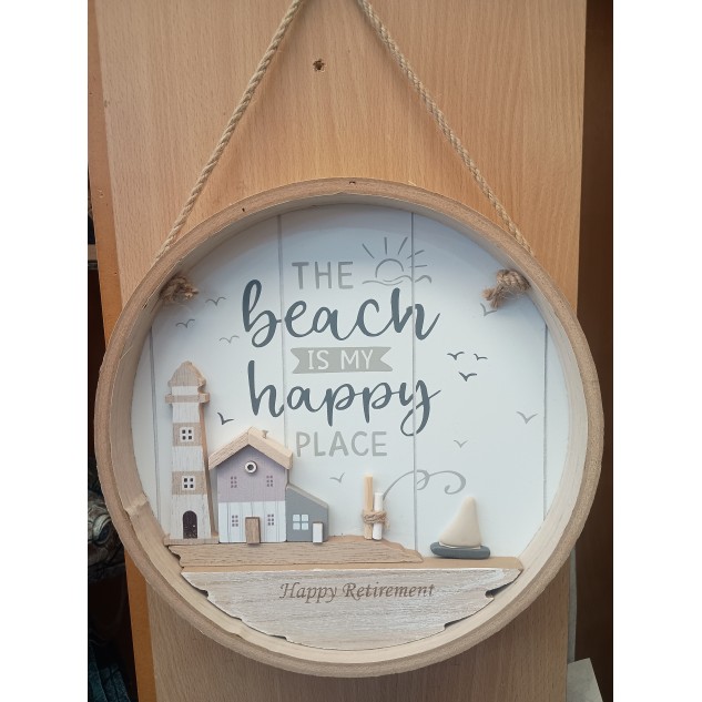 Retirement Beach Plaque