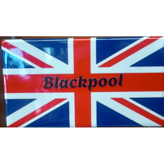 "Blackpool" Union Jack Fridge Magnet