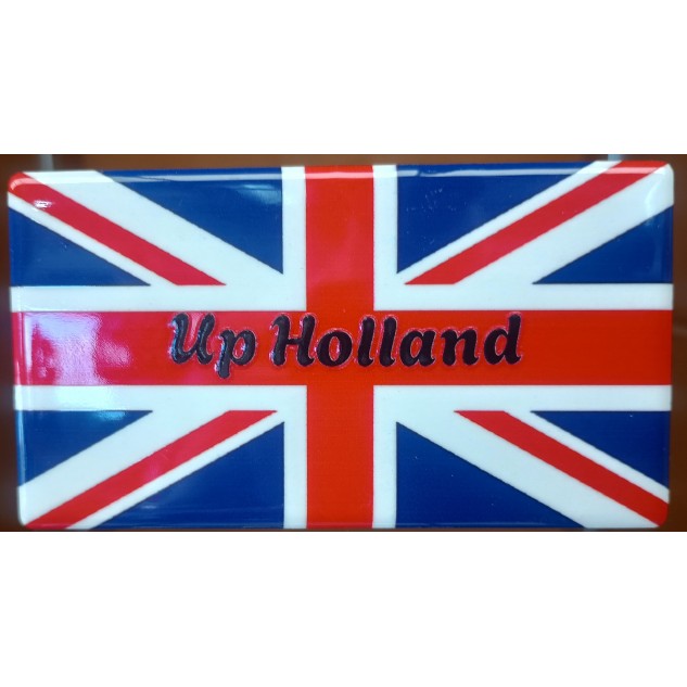 "Up Holland" Union Jack Fridge Magnet "Up Holland" Union Jack Fridge Magnet