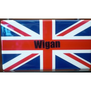 "Wigan" Union Jack Fridge Magnet "Wigan" Union Jack Fridge Magnet