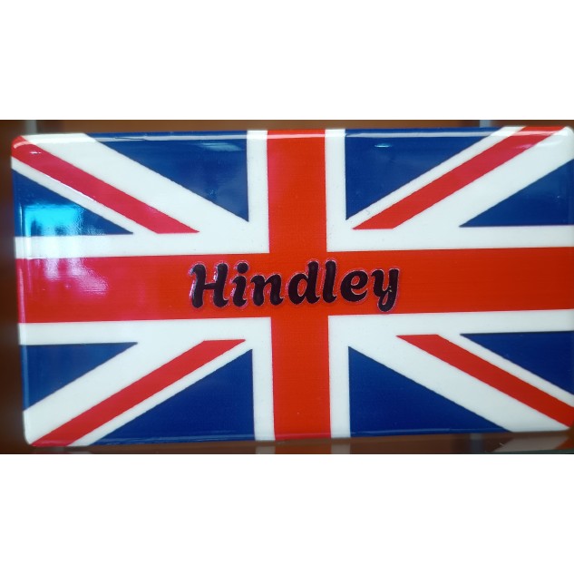 "Hindley" Union Jack Fridge Magnet "Hindley" Union Jack Fridge Magnet
