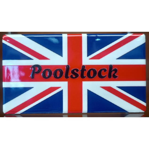 "Poolstock" Union Jack Fridge Magnet