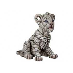 Edge Sculpture Lion Cub White Edge Sculpture Lion Cub White