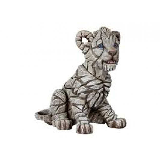 Edge Sculpture Lion Cub White