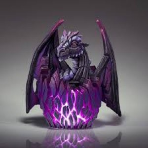Edge Sculpture Dragon Egg Light Purple Edge Sculpture Dragon Egg Light Purple
