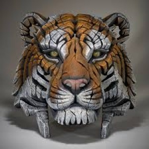 Edge Sculpture Tiger Bust Edge Sculpture Tiger Bust
