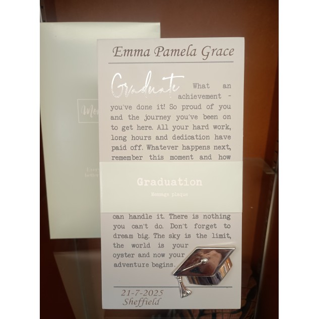 Graduation Plaque Graduation Plaque